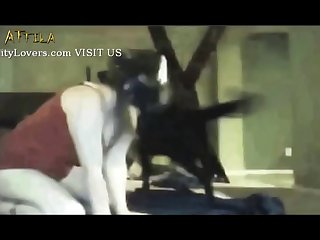 Webcam Masked Girl And Dog Part 1